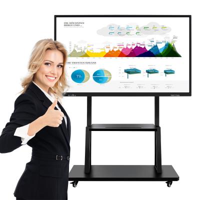 China Indoor Factory Price All In One Portable Multi Finger Infrared Touch Screen PC USD Interactive Whiteboard for sale