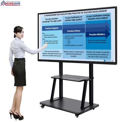 China Indoor 55inch Digital LCD Touch Screen PC Interactive Smart Whiteboard For Classroom for sale