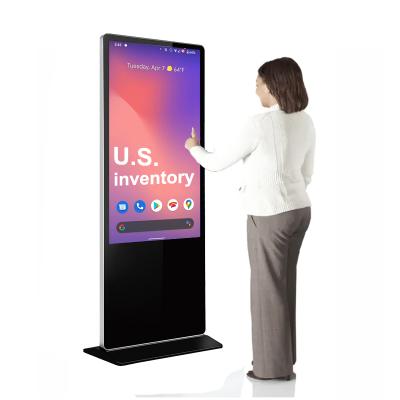 China Free Shipping US Inventory Indoor Price Touch Screen Display Video Card Rack Digital Signage Cheap Advertising For Shopping Mall for sale