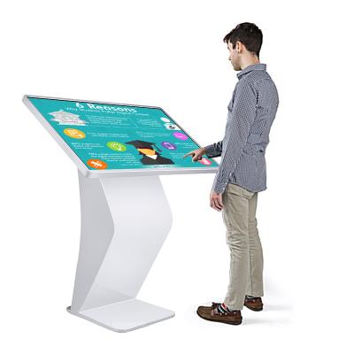 China Indoor LCD Screen Stand Interactive Advertising Totem Touch Information Kiosk for sale