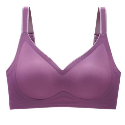 China New Gradient One-Piece Latex Gel-O Band Straps No Trace Collection Of Sub-Breast Sports Sleep Bra LCE Silk Tube Tops for sale