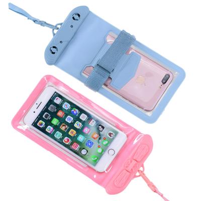 China PVC+ABS Factory Customized Wholesale Cell Phone Waterproof Bag Cover Beach Swimming Transparent Diving Bag for sale