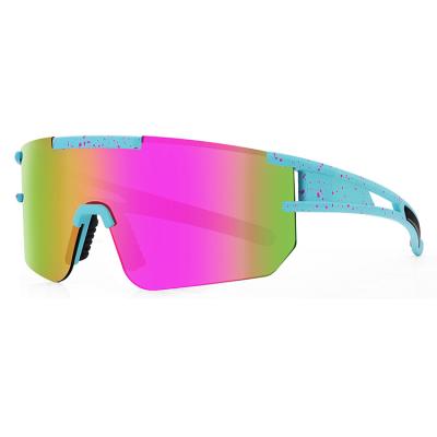 China Sports Cycling Glass Outdoor Sports Fashion Polarized Sunglasses Big Frame TR90 Men And Women Bicycle Glass Windproof Explosion for sale