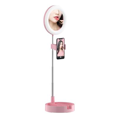 China Durable Adjustable Collapsible Foldable Selfie Ring Light Tik Tok Sticks Live VideoBeauty Fill Light Selfie for sale