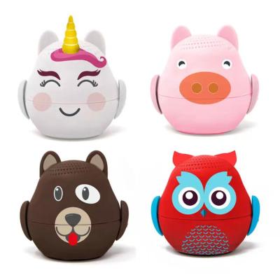 China Customized ABS 3W Cute Cartoon Mini Wireless Home Lightweight Speaker for sale