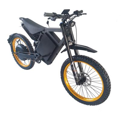 China Hot Selling Powerful Electric Bike Factory 5000W 72V Hezzo Dirt Lithium Battery Aluminum 17 Inch Long Range 60km/h 72V High Speed for sale