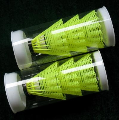 China nylon badminton shuttlecocks 3pcs/tube for sale