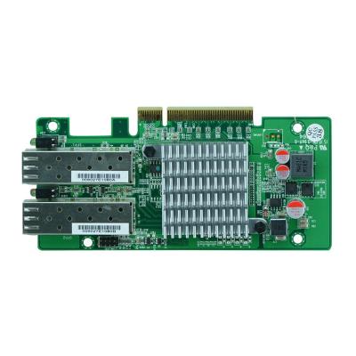 China 2 x 10GbE SFP+ Desktop Port NIC NMC Optical Network Interface Card Powered by Intel 82599ES Chip PCIe 8X for sale