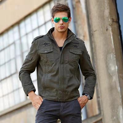 China Anti Shrink Theft Fashionable Military Jacket Casual Outdoors Plus Size Pure Cotton Jacket for sale