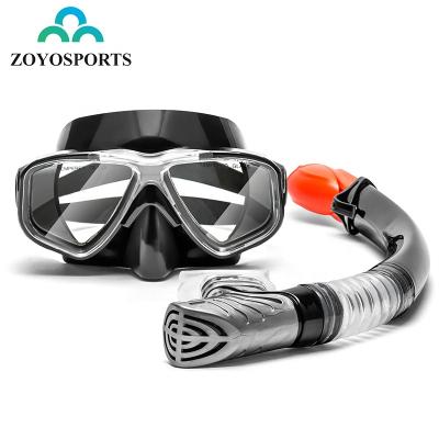 China Zoyosports Silicone Submersible Eyewear Glass Sports Deep Goggles Snorkeling Diving Mask for sale