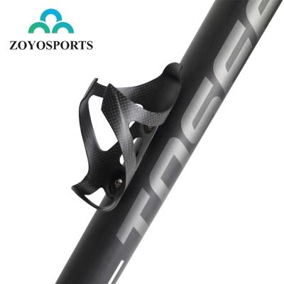 China Full ZOYOSPORTS Carbon Fiber Bicycle Drinks Water Bottle Cage Mountain Road Bike Lightweight Water Bottle Cage for sale