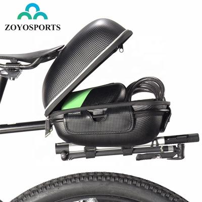 China Waterproof Outdoor/Cycling/E-bike/Motorcycle Bag OEM EVA Composite Cycling E-Bike Luggage MTB Road Bike Saddle Bag Motorcycle Rear Seat Pannier Rack for sale