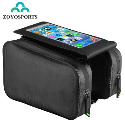 China Wholesale Cycling Bag Top Tube Mobile Phone Bag Bicycle Tube Mobile Phone Bag Outdoor Recycling Waterproof Bag for sale