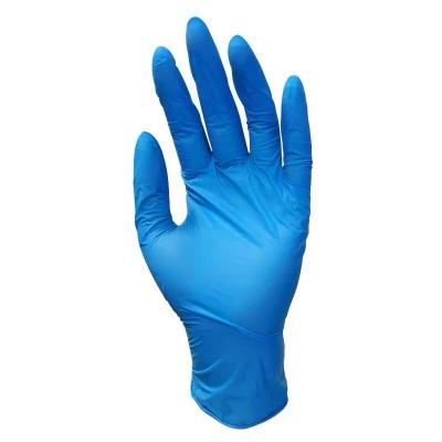 China Wholesale NITRILES Nitrile Anti-slip Waterproof Blue Gloves Micro-contact Medical Gloves for sale