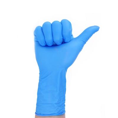 China NITRILES Water Proof Anti-Slip Gloves For Nail Salon Nitrile Medical Gloves Disposable Nitrile Gloves Blue for sale