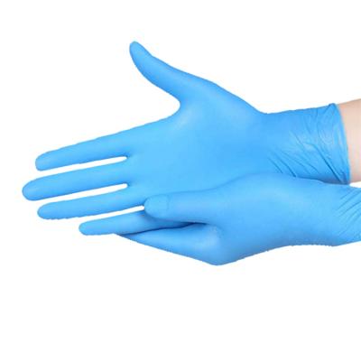 China NITRILES Maida Disposable Glove Manufacturers Powder Free Blue Food Nitrile Single Use Gloves for sale