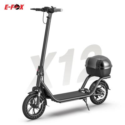 China E-FOX e scooter Eu warehouse 500W 48V 15ah adult electric scooters unisex bestselling 2 wheel folding kick scooter big for sale