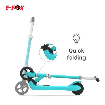 China wholesale free shipping 5inch 1.5h-2h E-FOX UK electric scooter kids electric scooter for kids for sale