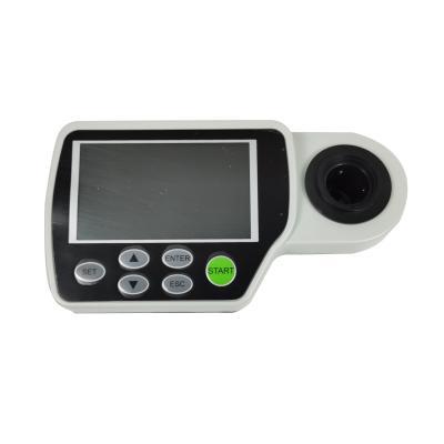 China ODM-ondersteuning 4.3 inch hoge resolutie draagbare handheld kleurmeter met LED-lichtbron Te koop