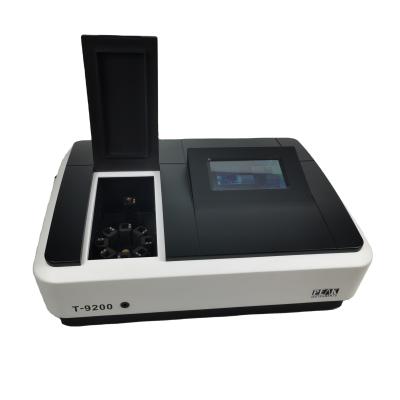 China Stray Light 360nm LCD Color Touch Screen 2nm Double Beam UV-Vis Spectrophotometer Focal Length Null for sale