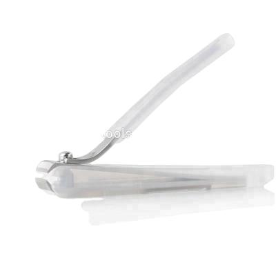 China Germany stainless steel toenail smooth cutting and precise toenail clipper with plastic catcher and built-in file for sale