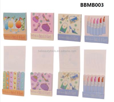 China Daily Professional Customized Disposable Emery Boards Nail Care Beauty Nail Care Tools Design Nail Polish Match Box Supplier for sale