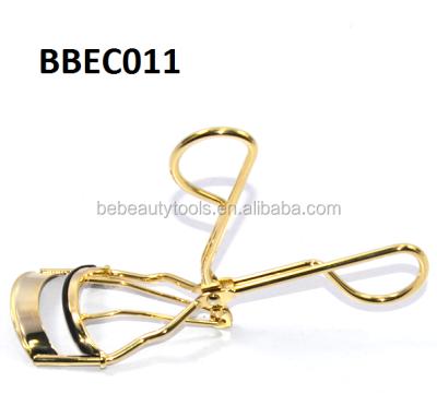 China Luxury Magic Makeup Tools Gold Plating Heated Eyelash Curler for sale