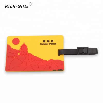 China Practical Hotel & Resort Travel Gifts Handmade Name Luggage Tags With Soft PVC for sale