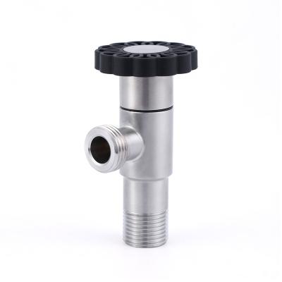 China 304 Brushed OEM 90 Degree SS 304 Surface Quick Open SUS 304 Chinese Stainless Angle Valve for sale