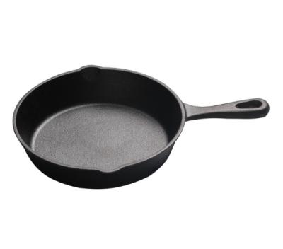 China CLASSIC Nonstick Cast Iron Vegetable Oil Cookware Round Pan Frying Pan For Steak Egg Pizza 26cm for sale