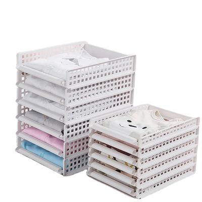 China Sustainable PP Clothes Plastic Organizer Collapsible Bin Plastic Storage Box 32*24*4 for sale