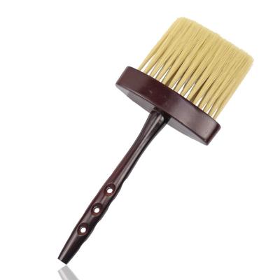 China Professional Waterproof Barber Hair Cutting Neck Duster Brush For Salon Broken Field Cleaning Wood Handle Duster Sweeps Hair Brush Tool for sale