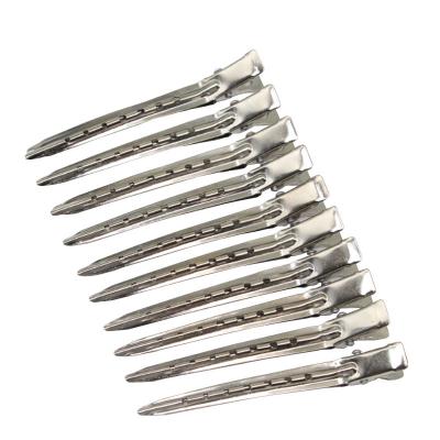 China 10pcs Waterproof Hair Care Clips Stainless Steel Hairdressing Sectioning Clips Clamps For Barber Hair Cut Use Styling Hairdressing Tools for sale