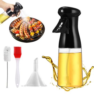 China Universal 210ml Oil Spray Bottle Kitchen Oil Bottle Cooking Spray Bottle BBQ Vinegar Mist Sprayer Cooking Grilling Roasting for sale