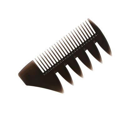 China Hot Promotion Home Travel Salon New Wide Teeth Hairbrush Fork Comb Men's Wide Beard Hairstyle Brush Barber Shop Styling Tool Salon Afro Accessory Hairstyle for sale