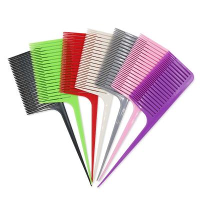 China Pro Profession Hair Salon Comb Weave Tail Tail Dye Hair Dye Highlight Weaving Comb Cutting Hair Brush For Hairdressing for sale