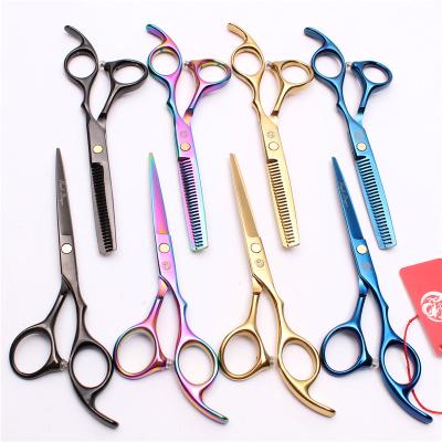 China Purple Thinning Scissors Barber Shop Professional Hairdressing Scissors Z1005 HAIR 6inch Japan Dragon Gold Color Cutting Shears for sale