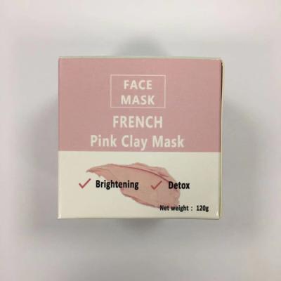 China RTS Stock Organic Brightening Pink Clay Mask Face Care Whitening for sale