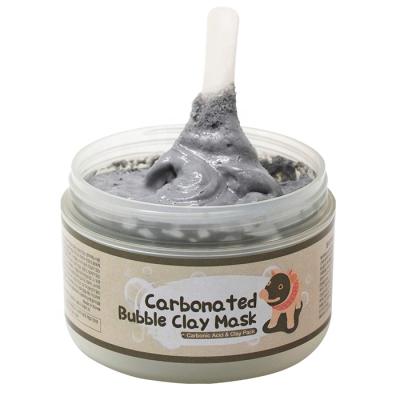 China Private Label Korea Black Head Moisturizer Exfoliating Pore Smoothing Carbonated Bubble Mud Clay Mask for sale