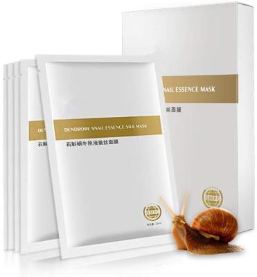 China Defect Private Label Hydrogel Collagen Dendrobe Snail Sheet Release Face Mask for sale