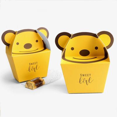 China Bear Shape Candy And Cookies And Chocolate Disposable Food Packaging Cardboard High Quality Gift Boxes With Logo Printing for sale