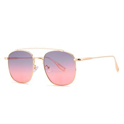 China Fashion sunglasses street new shot sunglasses 9203 fashion men's and women's sunshade sunglasses metal round border lenses wholesale for sale