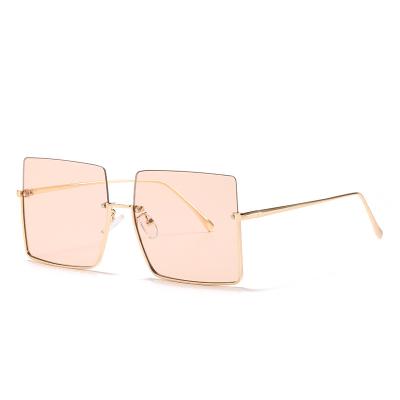 China Fashion sunglasses new 36020 fashion ocean sunglasses European and American personality half-frame sunglasses for women for sale