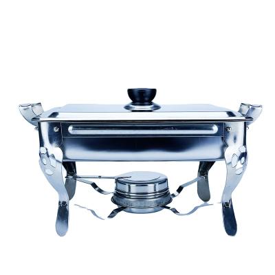 China Sustainable Friction Dish Stainless Steel Hotel Restaurant Daily Use Heat Preservation Buffet Stove for sale