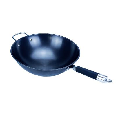 China Viable Made in China Durable Multi Purpose Frying Wok and High Quality Pure Chinese Thickening Iron Wok Wok Pan for sale