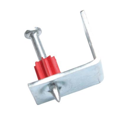 China Factory Price Flat Pin Drive With Groove For Steel And Concrete Ceiling Clip Nails for sale