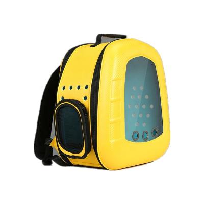 China Durable High Quality Portable Foldable Comfortable Pet Cat Dog Backpack Carrier EVA Outdoor Pet Travel Bags for sale