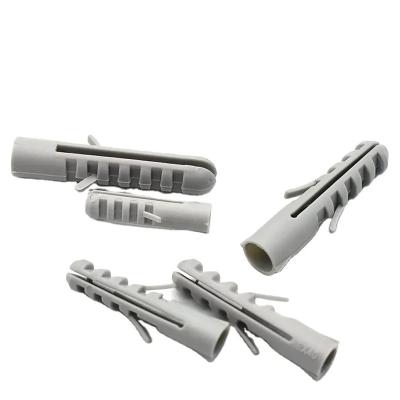 China Expand Wall Anchor Plastic Expand Tube Wall Plug Expansion Nail Wall Anchor Gray Nylon Hammer Cotter for sale