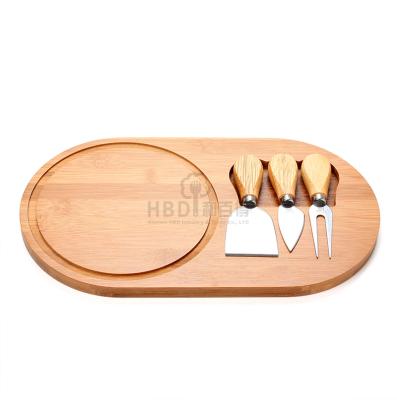 China Customization Design Food Serving Dish Natural Wholesale Bamboo Board Stocked Food Cheese Board for sale