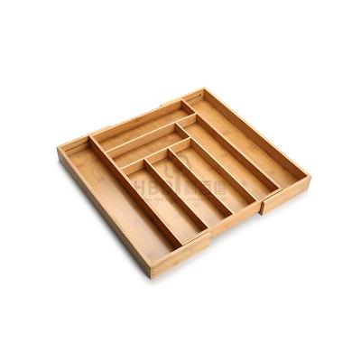 China CLASSIC Multifunctional Expandable Bamboo Kitchen Drawer Organizer for sale